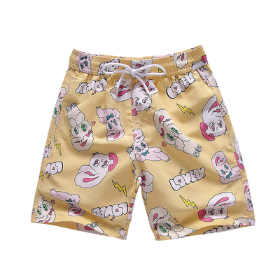 Oem Factory Manufacturer Custom Logo Quick Dry Drawstring Child Beach Surf Shorts
