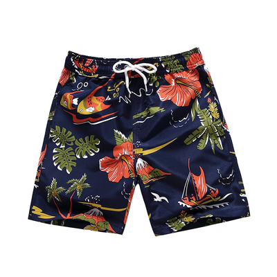 Oem Factory Manufacturer Custom Logo Quick Dry Drawstring Child Beach Surf Shorts