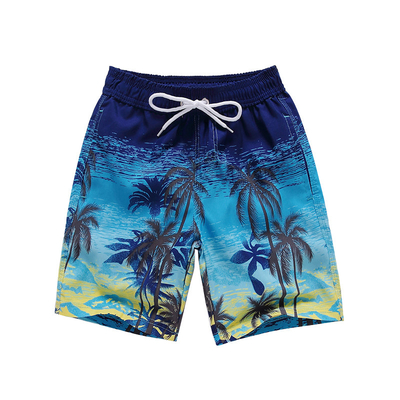 Oem Factory Manufacturer Custom Logo Quick Dry Drawstring Child Beach Surf Shorts