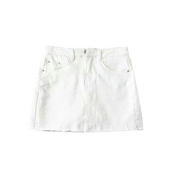 Oem Factory Manufacturer Custom Logo Flexible Mini Denim High Waisted Skirts With Built In Shorts