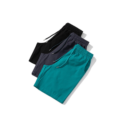Oem Factory Manufacturer Custom Logo Elastic Waistband Shorts Soft 100% Cotton Swim Shorts