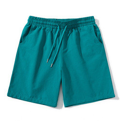 Oem Factory Manufacturer Custom Logo Elastic Waistband Shorts Soft 100% Cotton Swim Shorts
