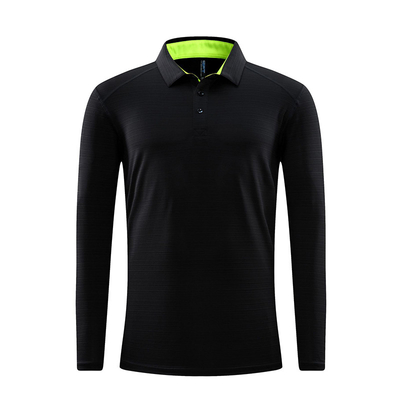 Oem Factory Manufacturer Custom Logo Golf Polo Shirts Quick Dry Long Sleeve Shirts Mens