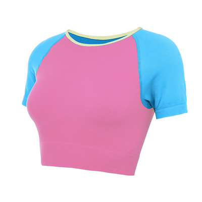 Oem Factory Manufacturer Custom Logo Short Sleeve OEM T Shirts Fast Dry Womens Yoga T Shirts