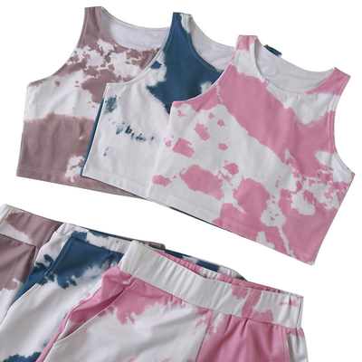 Oem Factory Manufacturer Custom Logo Quick Dry Tie Dye Ladies Sports Bras Women Sports Bras And Shorts