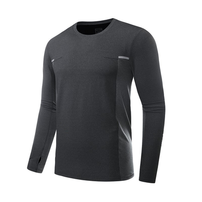 OEM ODM Men Training Quick Dry Tops 100% Polyester Summer Running Hoodie