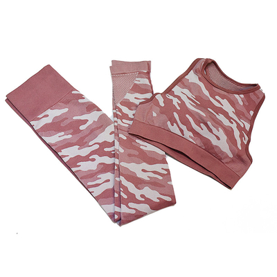 Custom Ripple Yoga Wear Woman's Sleeveless Knitted Vest And Pants