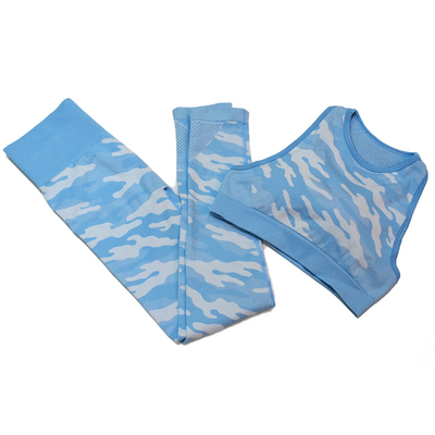 Custom Ripple Yoga Wear Woman's Sleeveless Knitted Vest And Pants