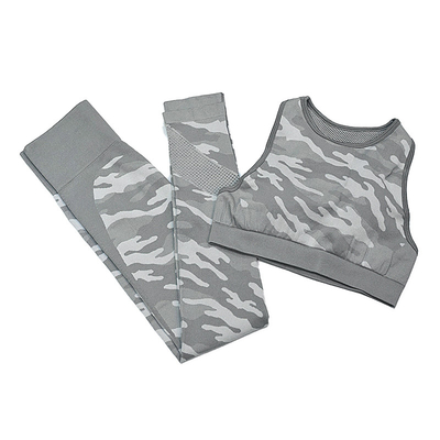 Custom Ripple Yoga Wear Woman's Sleeveless Knitted Vest And Pants