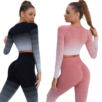 OEM Yoga GYM Leggings Butt Push Up Striped Tracksuit Quality Leggings Factory