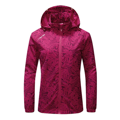 Oem Factory Manufacturer Custom Logo Lightweight Printed Outwear Hooded Windbreaker Jackets