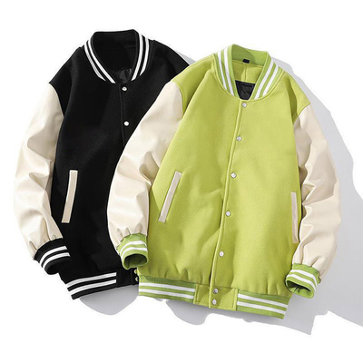 Korean Version Outdoor Windbreaker Jacket Satin Baseball Jackets Custom